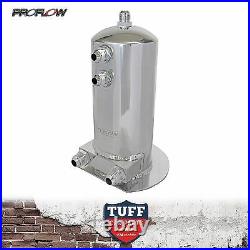 Proflow Polished 2.5lt Fuel Surge Tank Dual Outlet Suit Twin Bosch 044 2.5l An