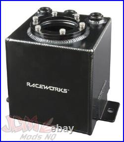 Raceworks Surge Tank Kit Black 2L Suit 044 Style Fuel Pump ALY-121BK