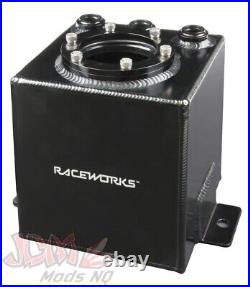 Raceworks Surge Tank Kit Black 2L With EFP-502 044 Style Fuel Pump PRO-500
