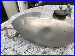 Rare Old OSSA Aluminium Petrol Tank Ossa Mar with Twin Taps and Cap