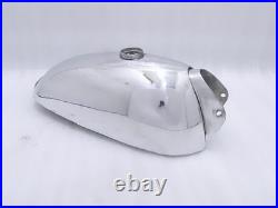 Royal Enfield Bsa Trials 1.5 Gallon Aluminium Fuel Petrol Tank With Monza Cap