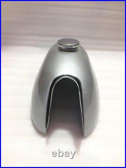Royal Enfield Trials 1.5 Gallon Silver Painted Aluminium Fuel Tank With Cap
