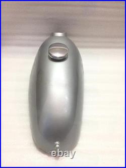 Royal Enfield Trials 1.5 Gallon Silver Painted Aluminium Fuel Tank With Cap