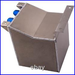 Silver 10L / 2.5 Gallon Fuel Cell Tank Aluminum Fuel Cell Gas Tank 10AN fitting