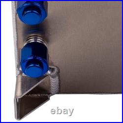 Silver 10L / 2.5 Gallon Fuel Cell Tank Aluminum Fuel Cell Gas Tank 10AN fitting