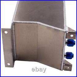 Silver 10L / 2.5 Gallon Fuel Cell Tank Aluminum Fuel Cell Gas Tank 10AN fitting