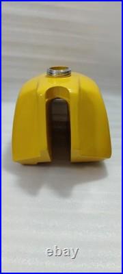 Suzuki PE175,250,400 Aluminium Yellow Painted Fuel Tank 1978-1984