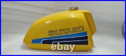 Suzuki PE175,250,400 Aluminium Yellow Painted Fuel Tank 1978-1984