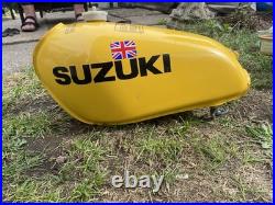 Suzuki PE250 Vintage Alloy Aluminium Fuel Tank Yellow PE Enduro Classic MX