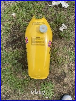 Suzuki PE250 Vintage Alloy Aluminium Fuel Tank Yellow PE Enduro Classic MX