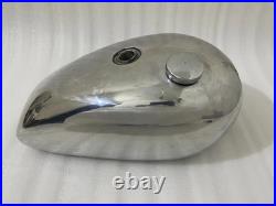 TRIUMPH T140 POLISH ALUMINIUM OIF PETROL TANK WITHOUT BADGES HOLES Fit For