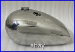 TRIUMPH T140 POLISH ALUMINIUM OIF PETROL TANK WITHOUT BADGES HOLES Fit For