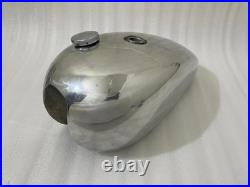 TRIUMPH T140 POLISH ALUMINIUM OIF PETROL TANK WITHOUT BADGES HOLES Fit For