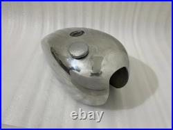 TRIUMPH T140 POLISH ALUMINIUM OIF PETROL TANK WITHOUT BADGES HOLES Fit For