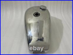 TRIUMPH T140 POLISH ALUMINIUM OIF PETROL TANK WITHOUT BADGES HOLES Fit For
