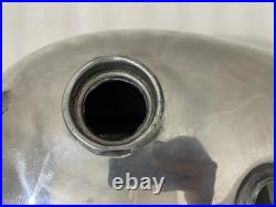 TRIUMPH T140 POLISH ALUMINIUM OIF PETROL TANK WITHOUT BADGES HOLES Fit For