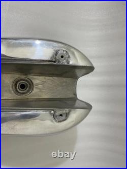 TRIUMPH T140 POLISH ALUMINIUM OIF PETROL TANK WITHOUT BADGES HOLES Fit For