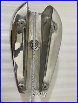 TRIUMPH T140 POLISH ALUMINIUM OIF PETROL TANK WITHOUT BADGES HOLES Fit For
