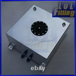 Labwork 15 Gallon 60L Polished Aluminum Race Fuel Cell With Level Sender – Drift/Rally