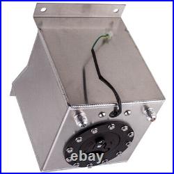 Universal 2.5 Gallon 10L Fuel Cell Tank Lightweight Aluminum with fuel sender