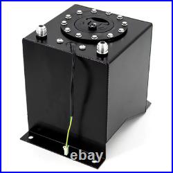 Universal 2.5Gallon 10L Aluminium Surge Tank Mirror Polish Fuel Cell Foam inside