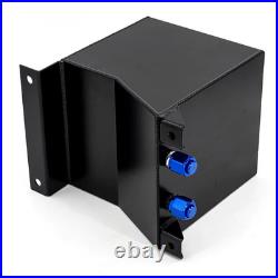 Universal 2.5Gallon 10L Aluminium Surge Tank Mirror Polish Fuel Cell Foam inside