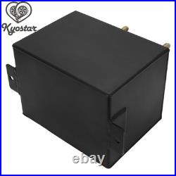 Universal 3L Black Dual Billet Fuel Surge Tank + 2 Pcs External 044 Fuel Pumps