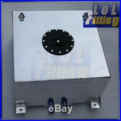 Universal 60L / 15 Gallon Fuel Cell Tank with Foam Polished Lightweight Aluminum