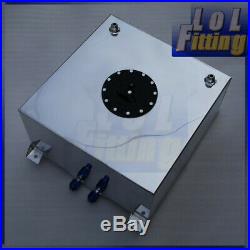Universal 60L / 15 Gallon Fuel Cell Tank with Foam Polished Lightweight Aluminum