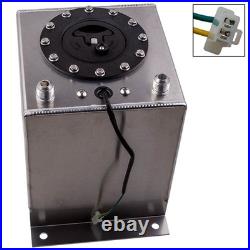 Universal Aluminum 2.5 Gallon Fuel Cell/tank 10 Litres 10AN male fitting