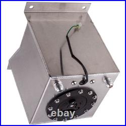 Universal Aluminum 2.5 Gallon Fuel Cell/tank 10 Litres 10AN male fitting