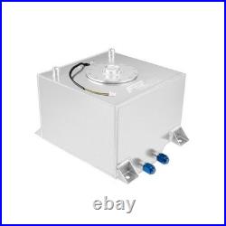 Universal Aluminum Racing Drift Fuel Cell Tank 60L with level sensor sender