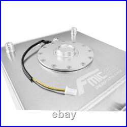 Universal Aluminum Racing Drift Fuel Cell Tank 60L with level sensor sender