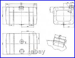 Universal Truck Fuel Tank Aluminium 125 Litre