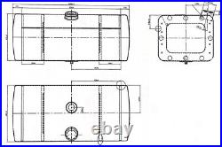 Universal Truck Fuel Tank Aluminium 175 Litre