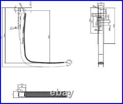 Universal Truck Fuel Tank Aluminium 290L Slim Profile For Side Skirts