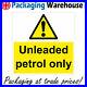 Ve361 Unleaded Petrol Only Sign Forecourt Garage Pump Gas Fuel Engine Tank