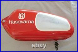 Vintage 1975 1980 Husqvarna Aluminum OEM gas fuel tank CR very good condition