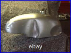 Vintage Cafe racer aluminium petrol tank maybe Royal Enfield or other classic