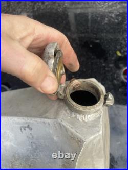 Vintage Motorcycle Alloy Aluminium Petrol Tank With Monza Flip Cap Race Custom