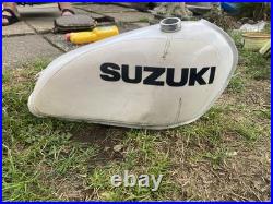 Vintage Suzuki Alloy Aluminium Fuel Tank Classic MX Enduro Motocross Twinshock