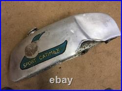 Vintage Triumph Norton BSA Racer Manx Triton Inter Alloy Fuel Tank