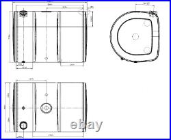 Volvo Compatible Fuel Tank Aluminium FH/FM D Shaped 405L 21516447 20367137 20503