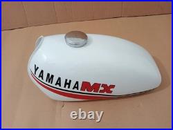 Yamaha 1974 GT80 1973 GT1 GT MX White Painted Aluminum Petrol Fuel Tank Fit Yamaha 1974 GT80 1973 GT1 GT MX White Painted Aluminum Petrol Fuel Tank Fit