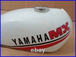 Yamaha 1974 GT80 1973 GT1 GT MX White Painted Aluminum Petrol Fuel Tank Fit Yamaha 1974 GT80 1973 GT1 GT MX White Painted Aluminum Petrol Fuel Tank Fit