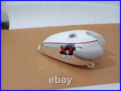Yamaha Xt Tt 500 1U6, 1980 Polish And White Painted Aluminium Fuel Petrol Tank