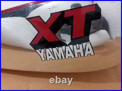 Yamaha Xt Tt 500 1U6, 1980 Polish And White Painted Aluminium Fuel Petrol Tank