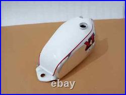 Yamaha Xt Tt 500 1U6, 1980 Polish And White Painted Aluminium Fuel Petrol Tank